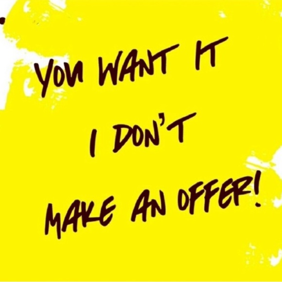 👍 Offers welcome 👍